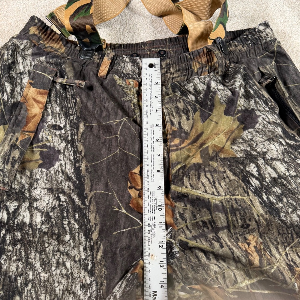 Guide Series Hunting Pants Mens XL Brown Mossy Oak Camo Tech-H2O Suspenders - Picture 7 of 10